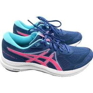 ASICS Womens Gel-Contend 7 Blue Running Shoes Size 11 Medium (B M) (2338077)